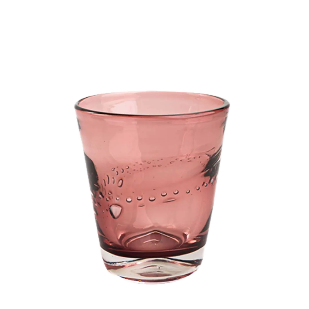 blomme farvet glas