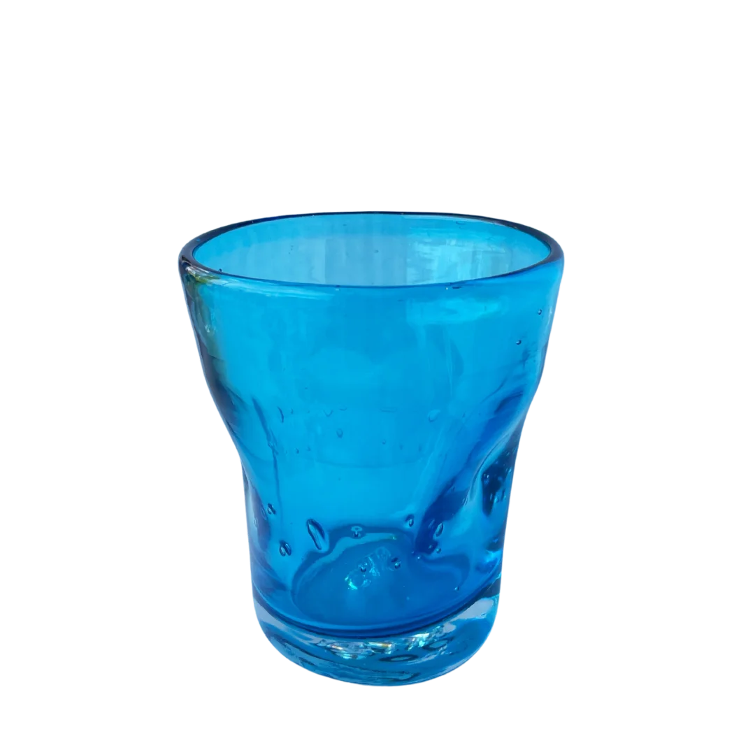 Azurro lyseblå glas