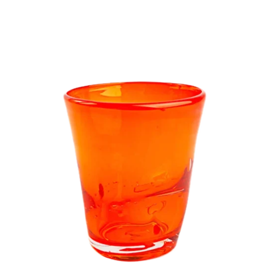 Mandarin farvet glas