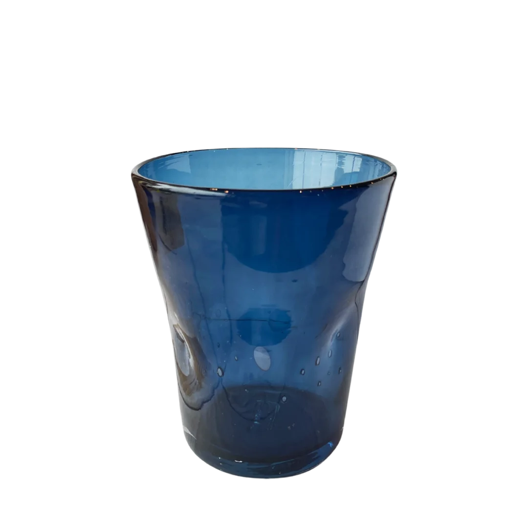 Indigo farve glas