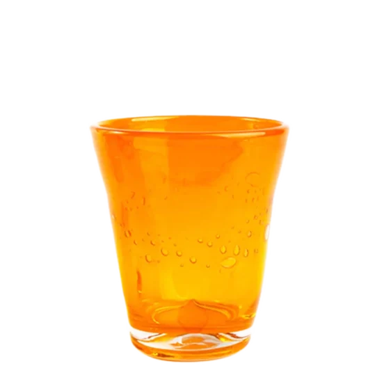 orangefarvet glas