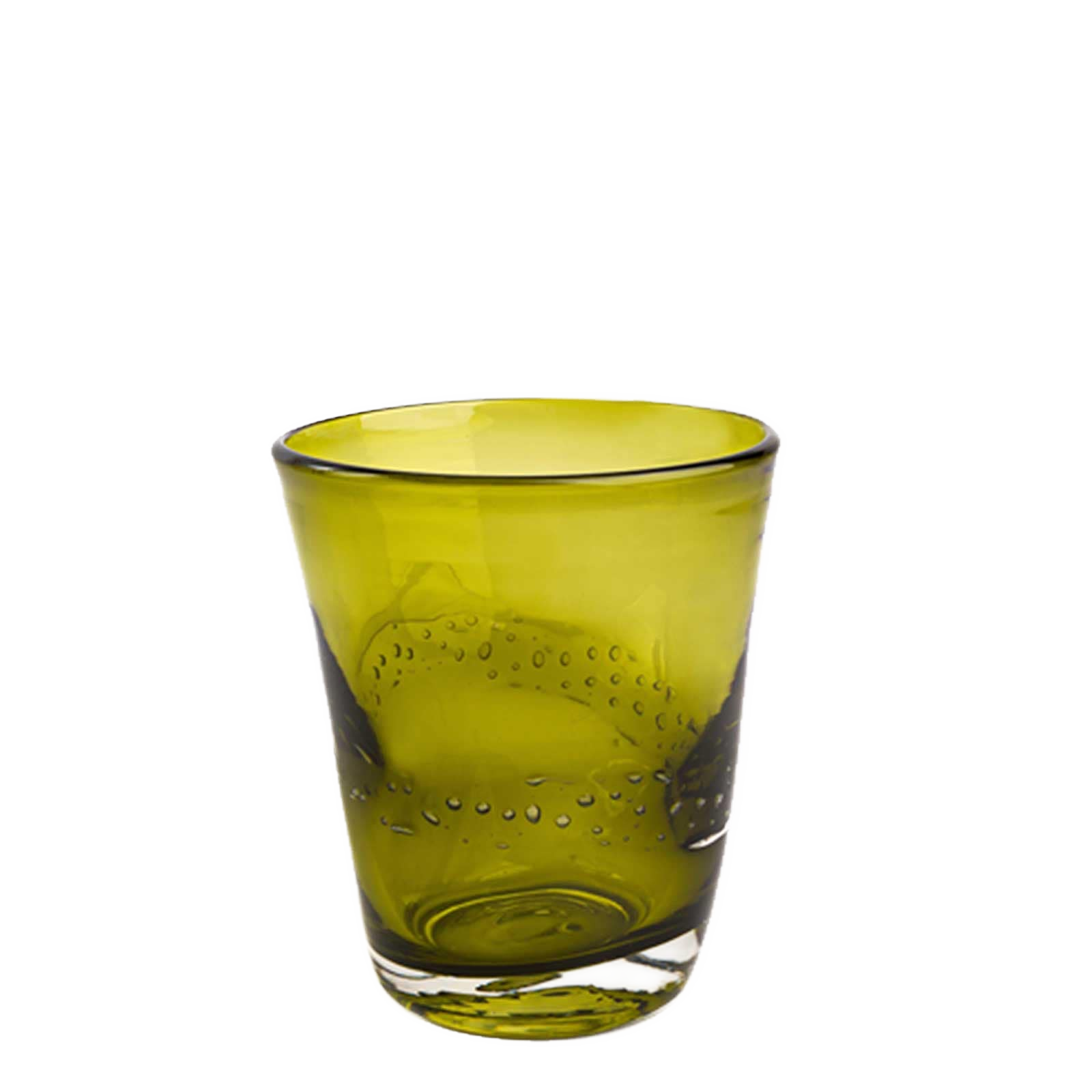 Farvet glas oliven